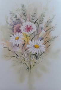 aquarelle bouquet de fleurs