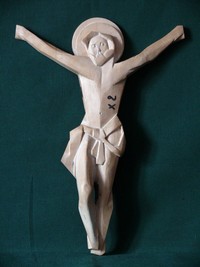 Christ en bois sculpté maître-modèle