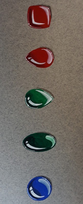 gouache pierres precieuses