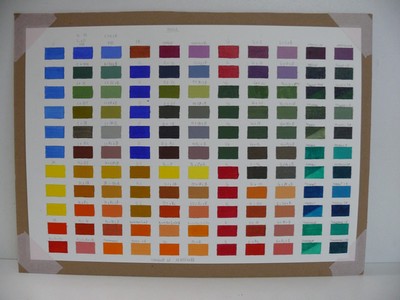 grille de couleurs huile