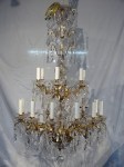 Lustre a cristaux 2 couronnes ref. 694