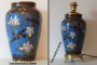 Montage en lampe d'un émail cloisonné réf. 481